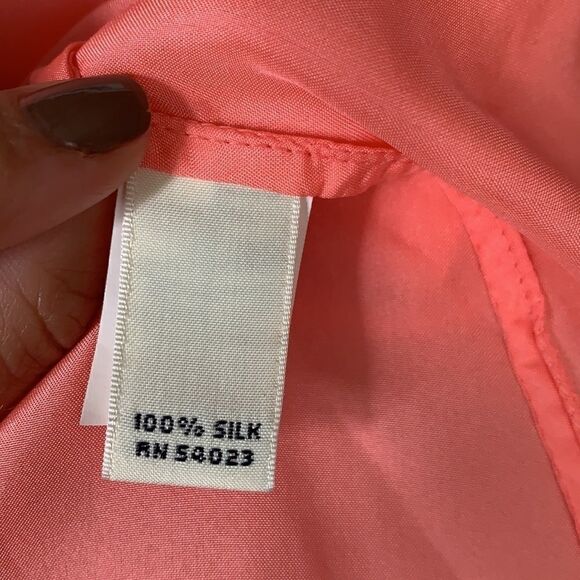 Banana Republic Silk Coral Tank XS - Picture 3 of 4